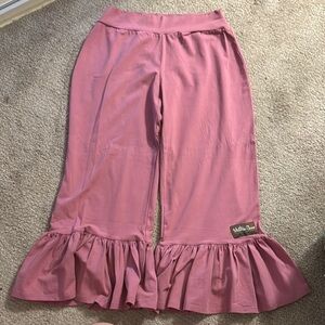 Matilda Jane Pink Ruffle Flare Casual Bottoms